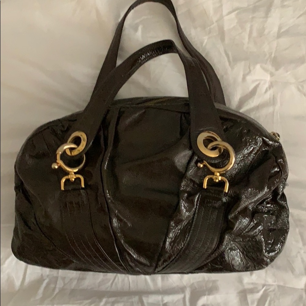 Patent leather Goldenbleu bag